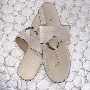 Calvin Klein Suede Sandals